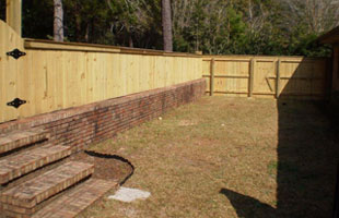 Beautiful wooden fence
