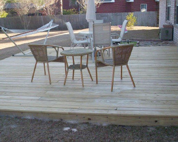 Wooden deck